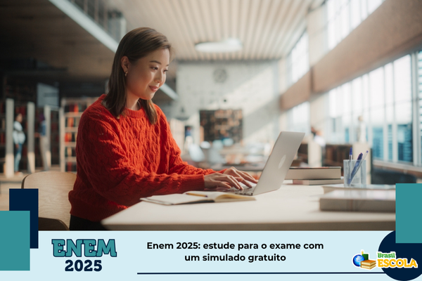 Foto: Rpaz estudando em bilbioteca com pessoas ao fundo. Texto: título da notícia.