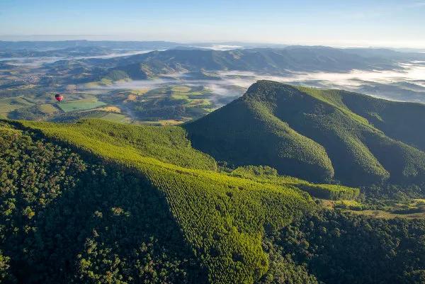 Vista da Serra da Mantiqueira, em Minas Gerais.