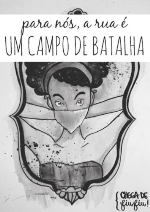 Campanha de conscientização sobre o assédio em exercício do Enem sobre linguagem verbal e sobre linguagem não verbal.