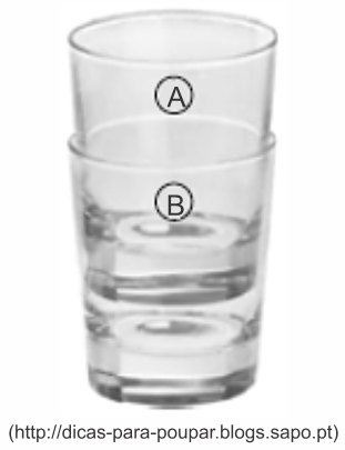 Copo guardado dentro de copo.