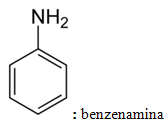 Fórmula estrutural da benzenamina