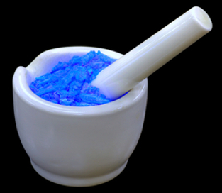 O sal Sulfato de cobre II