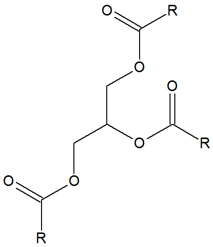 Fórmula estrutural do ácido graxo