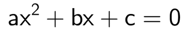 Equação reduzida ou normal do segundo grau