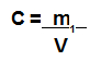 Fórmula da concentração comum