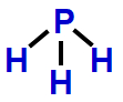 Fórmula estrutural do PH3