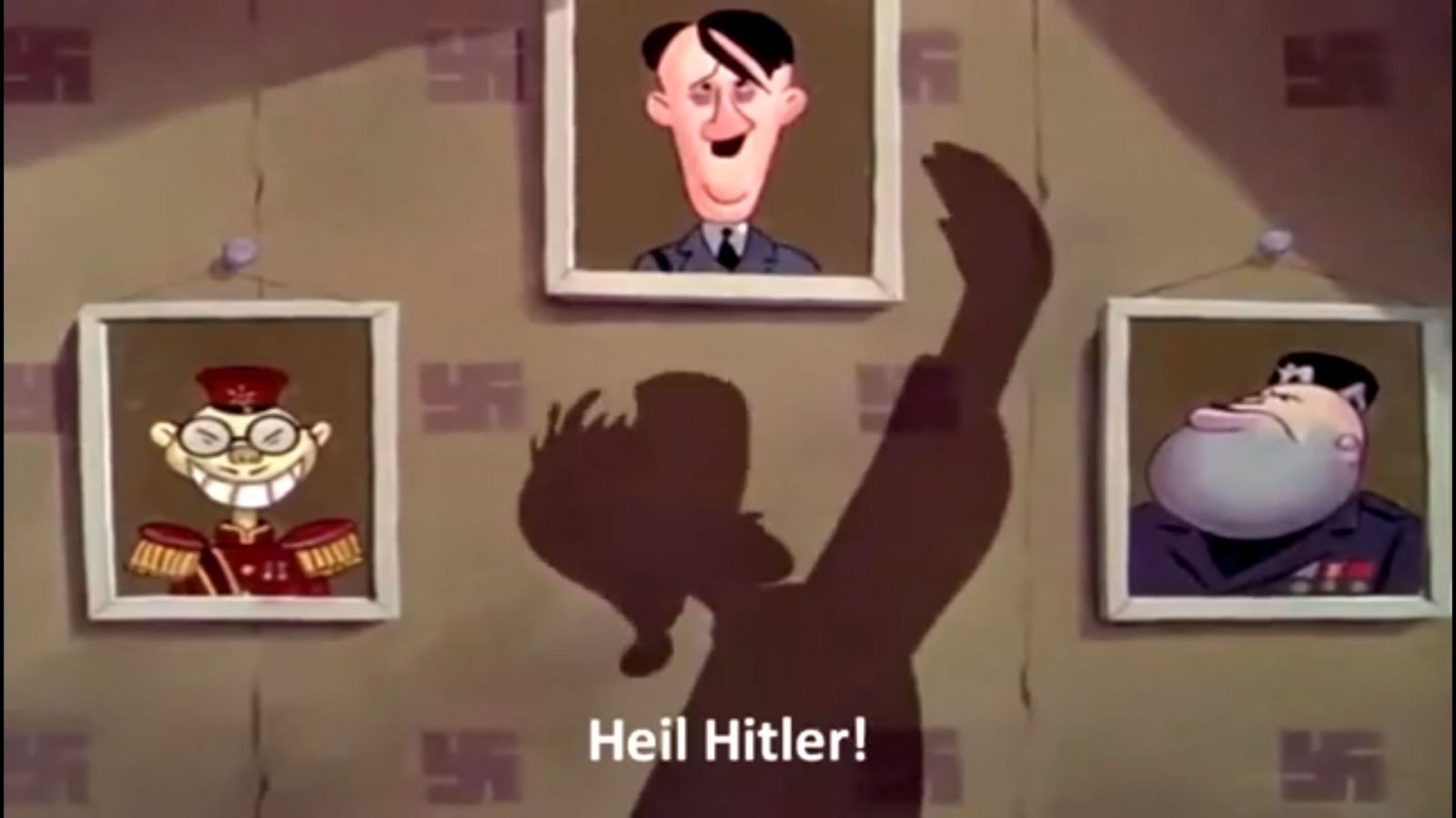 Em Der Fuehrer’s Face, produzido pela Disney em 1943, o Pato Donald é apresentado como cidadão da Alemanha Nazista