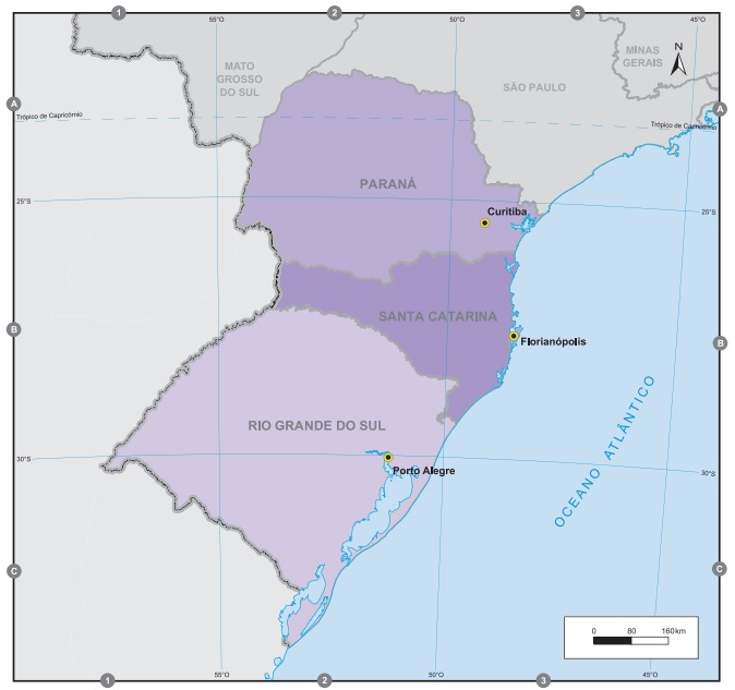 Mapa Brasil - Regiões - Estados E Capitais, Multicor : .com