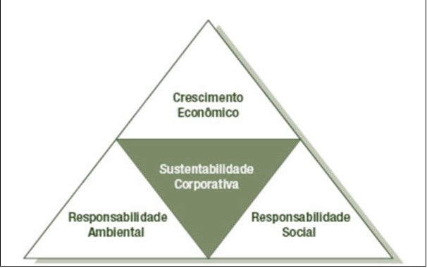 Na Figura 1, observar-se as ações que envolvem a sustentabilidade corporativa: