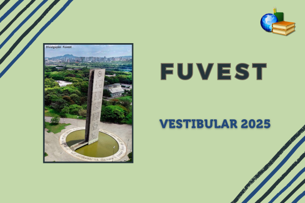 Fundo cinza, foto aérea do campus da Unesp Ilha Solteira, texto Unesp Vestibular 2024 Meio do Ano