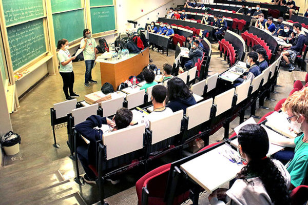 Estudantes participantes da Olimpíada de Matemática da Unicamp