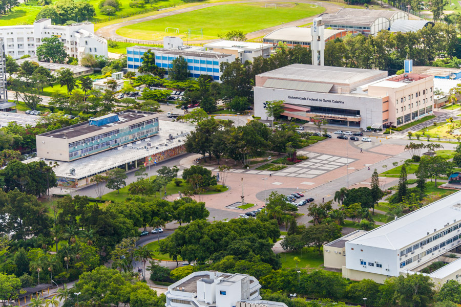 Vista aérea do campus da UFSC