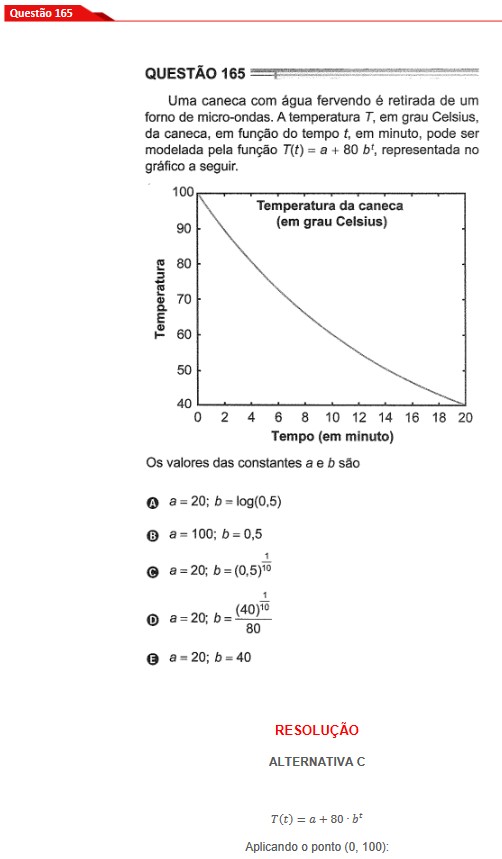 Questão 165 prova cinza Enem 2024